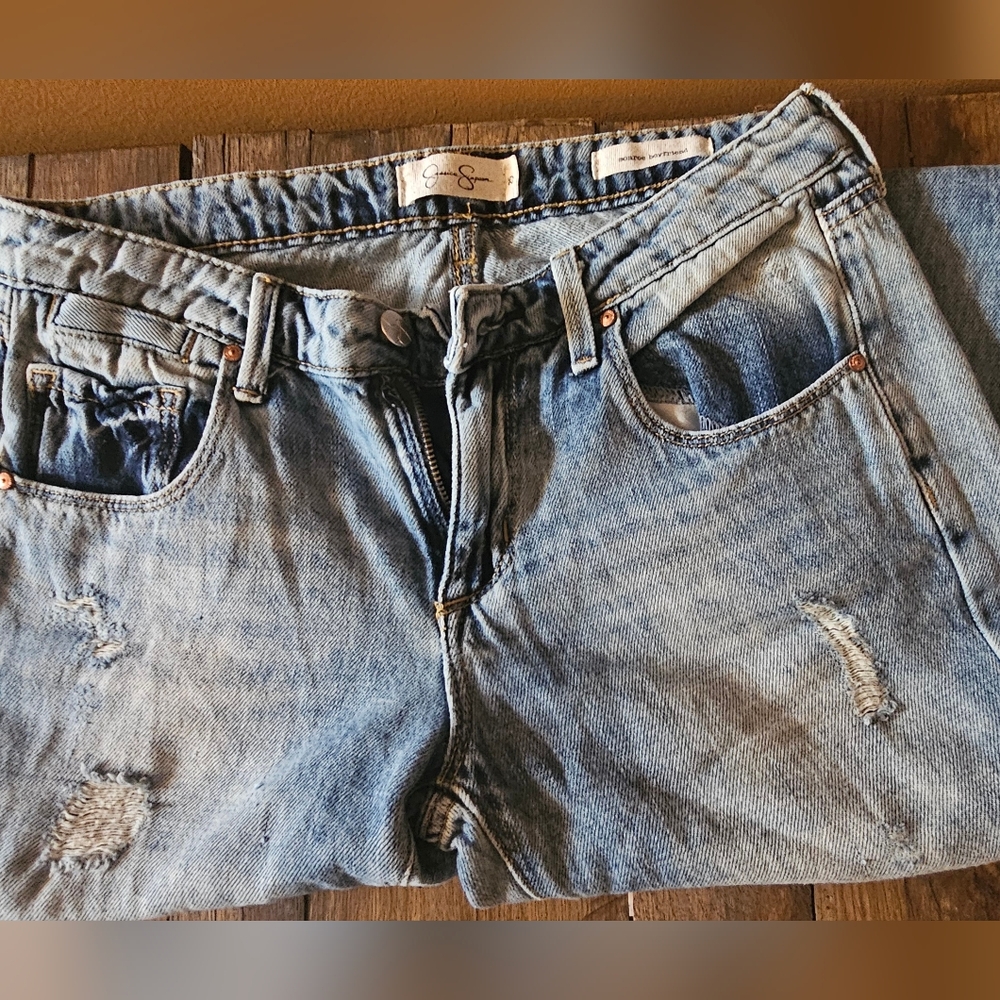 Jessica Simpson Monroe Boyfriend Distressed Jeans